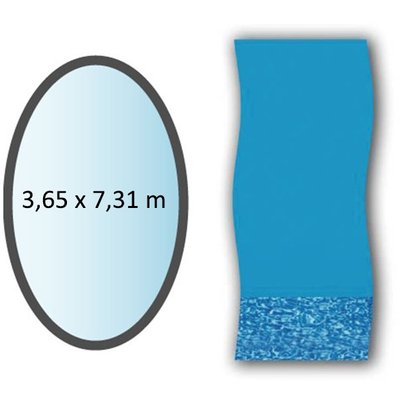 Liner swirl forme ovale 3.65x7.31m pour piscine hors sol  - SWIMLINE - li1224sb - 136555 - 0723815005298