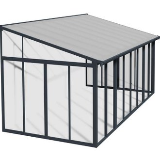Veranda fermée 3x5,46m gris anthracite  - PALRAM - 703990
