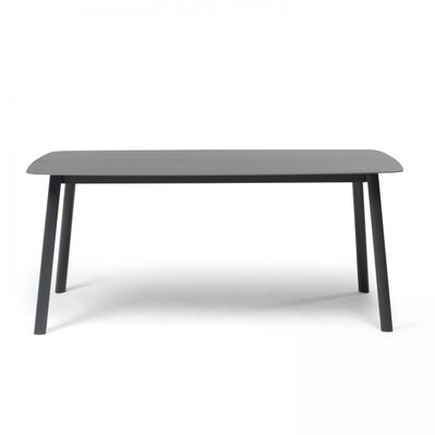 Table de jardin rectangulaire en aluminium et pierre frittée gris - 106240 - 3663095038999
