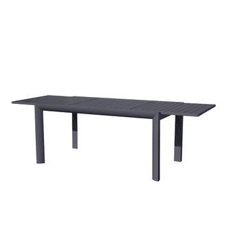 Table de jardin extensible CUBA Gris Aluminium 160/240 x 90 x 75 cm