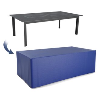 Housse de protection extérieure pour table rectangulaire 220x120x74 cm - Ultra résistant