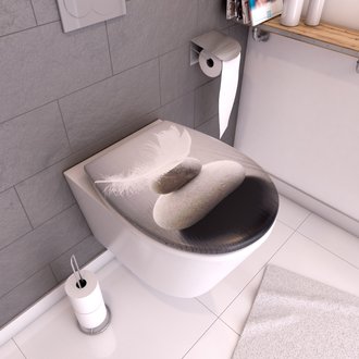 Abattant WC - Thermodur et Double frein de chute - PENCIL