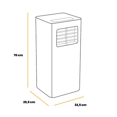 Climatiseur portable Artic-16, climatiseur froid, 1765 frigories, déshumidificateur, ventilateur silencieux, espaces ≥ 17 m² - 1230006 - 8435574331205
