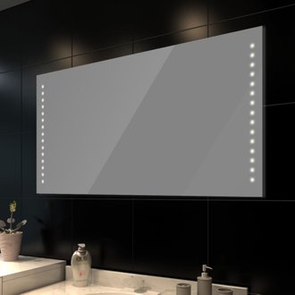 vidaXL Miroir de salle de bain avec lumières LED 100 x 60 cm (L x H)