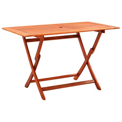vidaXL Table pliable de jardin 120x70x75 cm Bois d'eucalyptus solide - 312453 - 8720286334850