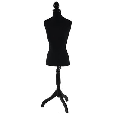 Buste de couture mannequin femme déco vitrine noir DEC04010 - dec04010 - 3000018565574