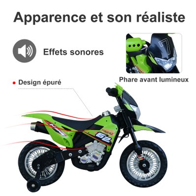 Motocross électrique pour enfants - 370-044GN - 3662970029787