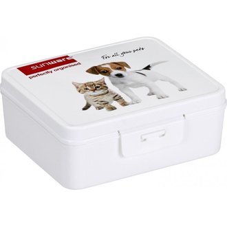 Boîte de rangement Q-line Boîte avec clip motif animaux
