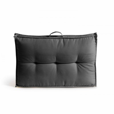 Coussin palette dossier polyester anthracite 60 x 40 x 12 cm - 105846 - 3663095035905