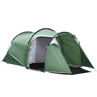 Tente de camping 2-3 pers. fibre verre polyester PE vert