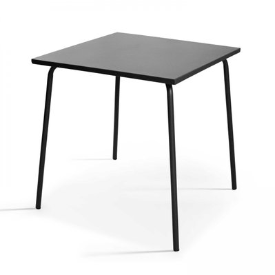 Ensemble table de jardin et 4 chaises en métal gris 70 x 70 x 72 cm - 107875 - 3663095113290