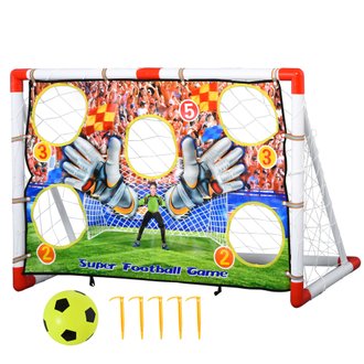 Cage de foot but d'entrainement avec cible balle et gonfleur inclus