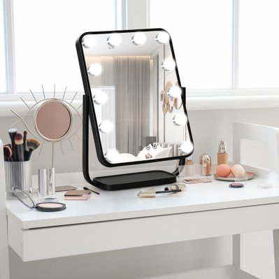 Miroir maquillage Hollywood LED tactile inclinable - 831-493V90 - 3662970088043