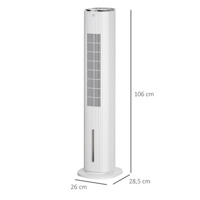 Ventilateur colonne rafraichisseur d'air 2 en 1 blanc - 824-040V90 - 3662970100912