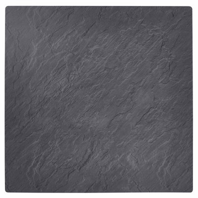 Plateau de table stratifié  60x60 cm ardoise gris foncé - 107233 - 3663095047403
