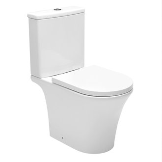Swiss Aqua Technologies Combi WC à poser sans bride, avec abattant softclose - remplissage par le bas
