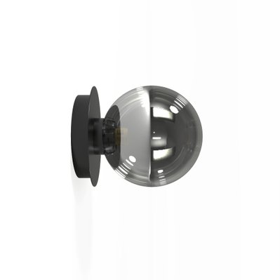 ENNA - Applique en métal noir et globe en verre opaque - PP-217320 - 3666417002265