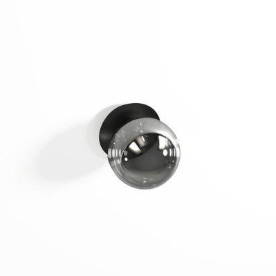 ENNA - Applique en métal noir et globe en verre opaque - PP-217320 - 3666417002265