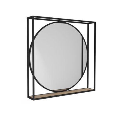 ALTAMURA - Miroir à formes géométriques en métal noir - PP-213420 - 3760329078735