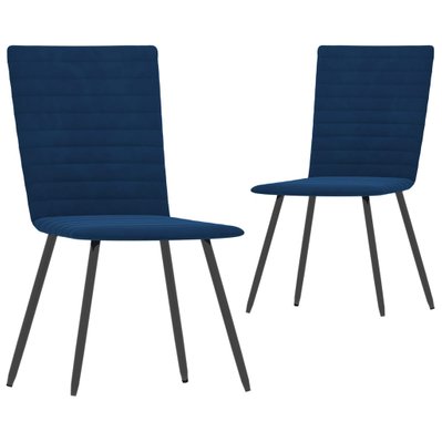 Lot de 2 chaises de salle à manger cuisine design moderne velours bleu CDS020258 - CDS020258 - 3001071099785