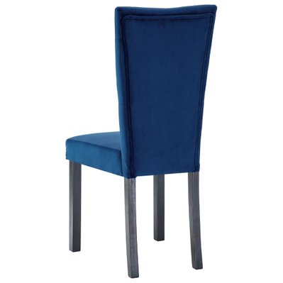 Lot de 6 chaises de salle à manger cuisine design classique velours bleu foncé CDS022189 - CDS022189 - 3000024711538