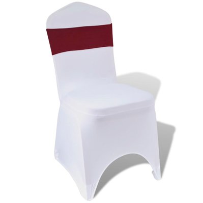 25 bandes de chaise décoratives extensibles bordeaux DEC022284 - DEC022284 - 3001307869601
