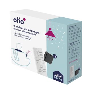 Pack éclairage connecté avec télécommande et 3 modules éclairage - Otio