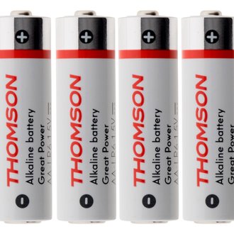 Pack 4 piles alcalines LR06 AA 1,5 V - Thomson