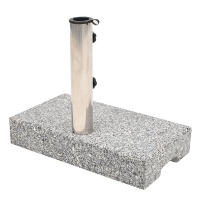 vidaXL Socle de parasol Granite rectangulaire 25 kg - 43725 - 8718475571476