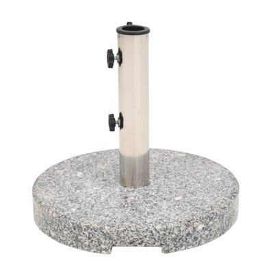 vidaXL Socle de parasol Granite Rond 20 kg - 43726 - 8718475571483