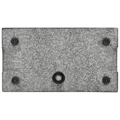 vidaXL Socle de parasol rectangulaire Granite 25 kg Noir - 45067 - 8718475708759