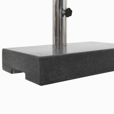 vidaXL Socle de parasol rectangulaire Granite 25 kg Noir - 45067 - 8718475708759