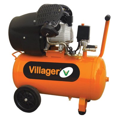 Compresseur d'air 2200W cuve 50 litres pression 8 bars débit 316l/mn Village VAT VE50L - VATVE50L - 8605032605098