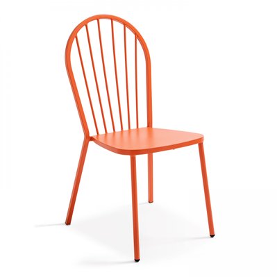 Chaise en métal orange - 106489 - 3663095041470