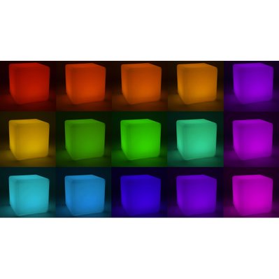 Cube led lumineux 30 cm - 103819 - 3663095017048
