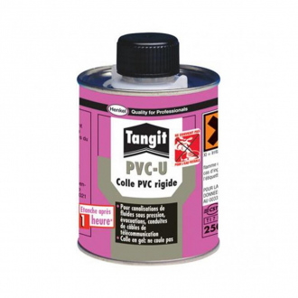 TANGIT Colle PVC Rigide Eau Non Potable avec Pinceau - 250 g