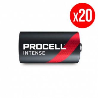 Lot de 20 piles PROCELL Intense Duracell - LR14 - C