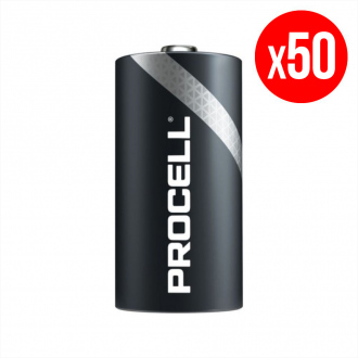 Pack di 50 pile alcaline Duracell PROCELL - LR14 - C