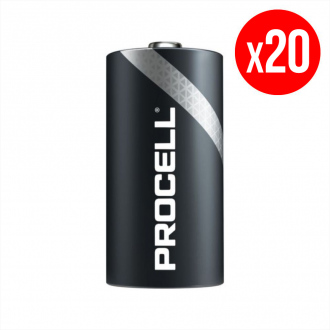 Pack di 20 pile alcaline Duracell PROCELL - LR14 - C