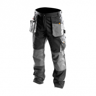 Pantalon de travail HD NEO TOOLS multipoche - 267 g/m² - gris foncé/gris clair