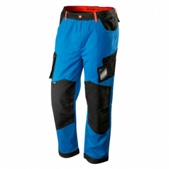 Pantalon de travail HD+ NEO TOOLS - 100% coton 275 g/m² - bleu/noir 
