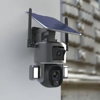 Caméra de surveillance wifi solaire - IP66 - micro intégré 