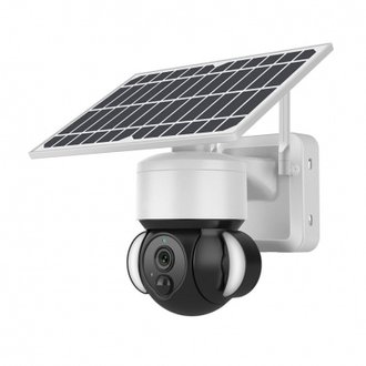 Caméra de surveillance solaire wifi - 800 lumens - 1080p - noir et blanc