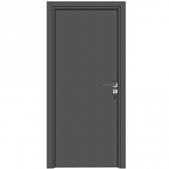 Bloc porte d'intérieur Premium Miro + ébrasement - 83 x 204 cm - aspect cuir basalt