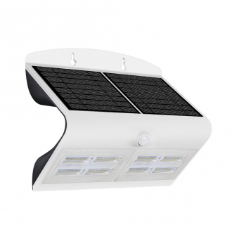 Applique murale solaire LED - 7 W - IP65 - blanc neutre - blanc