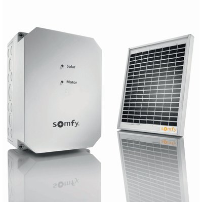 SOMFY 2400961 - Kit d'alimentation solaire Solarset RTS - Compatible moteur de portail ou garage RTS - 2400961 - 3660849009618