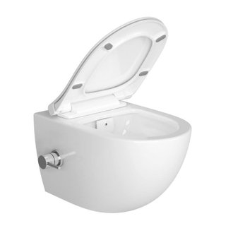Swiss Aqua Technologies Infinitio WC sans bride avec fonction bidet thermostatique + Abattant softclose (SATINF011RREXPBFCT)