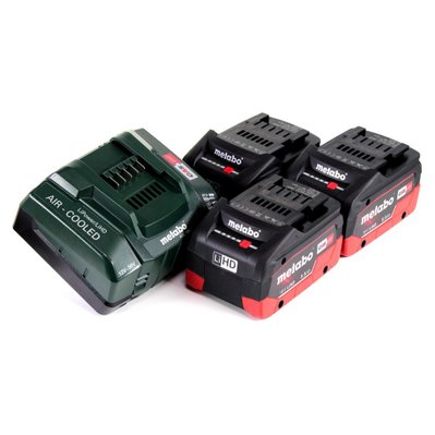 Metabo Basis Set 18V - 3x Batteries LiHD 5,5Ah + Chargeur ASC 145 + Insert ( 685074000 ) - 19322 - 4007430287946
