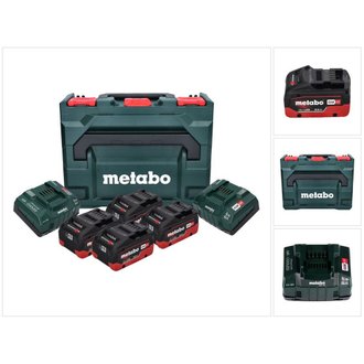 Metabo Basis Set LIHD + 4x Batteries  8,0 Ah + 2x Chargeurs + Coffret de transport Metaloc ( 685135000 )