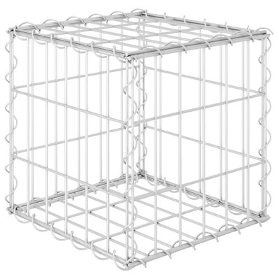 vidaXL Lit surélevé cube à gabion Fil d'acier 30x30x30 cm - 145648 - 8719883734767